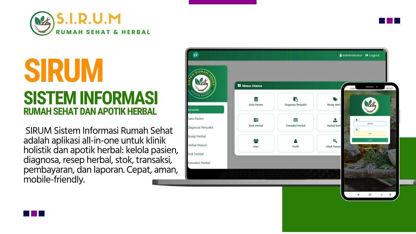 SIRUM - Sistem Informasi Rumah Sehat/Terapi